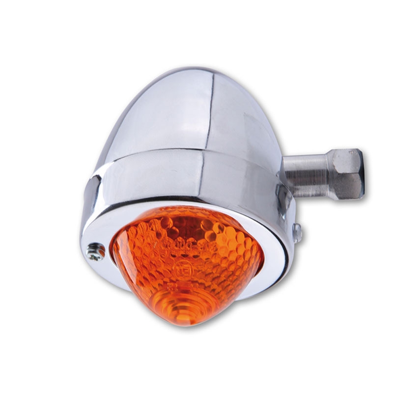 Φλας μοτοσικλέτας Highsider Smart Bullet Pike χρωμιωμένα