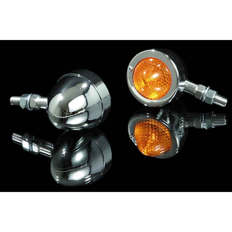 Φλας μοτοσικλέτας Highsider Smart Bullet Pike χρωμιωμένα