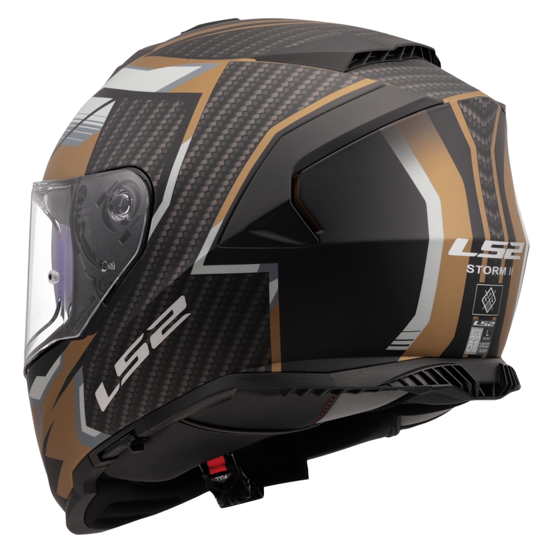 Κράνος μοτοσικλέτας full-face LS2 FF800 Storm II Tracker μαύρο-χρυσό