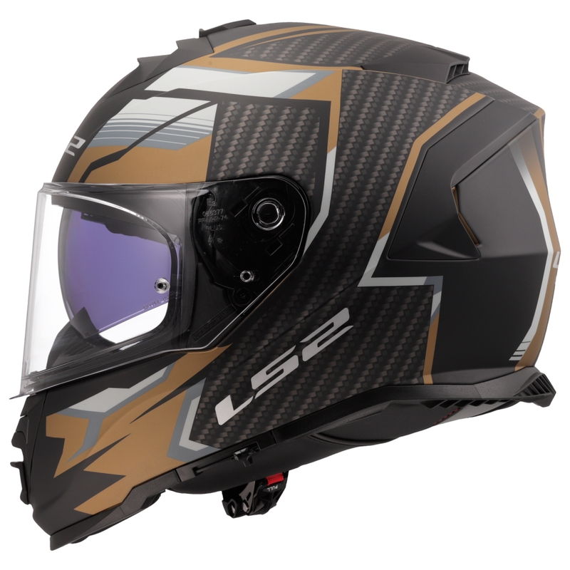Κράνος μοτοσικλέτας full-face LS2 FF800 Storm II Tracker μαύρο-χρυσό