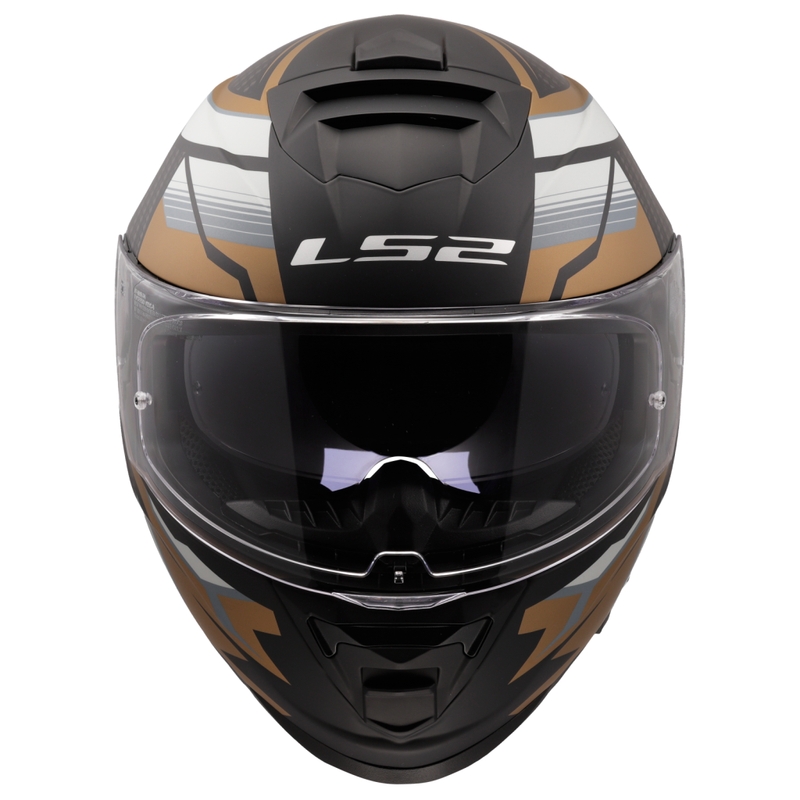 Κράνος μοτοσικλέτας full-face LS2 FF800 Storm II Tracker μαύρο-χρυσό