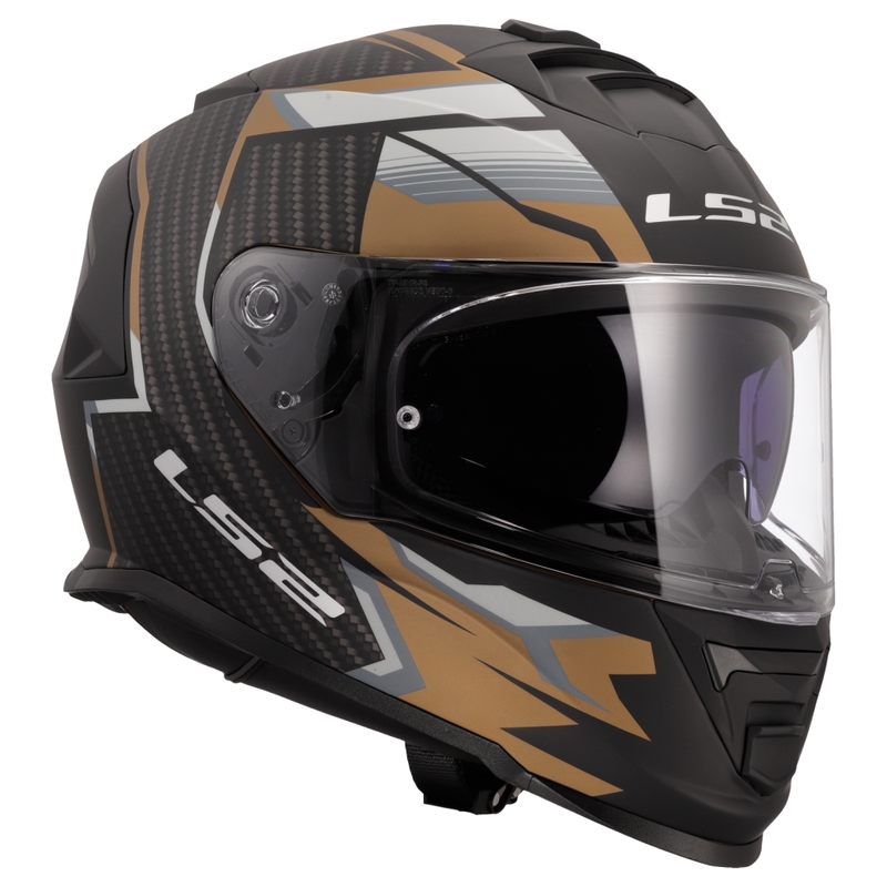 Κράνος μοτοσικλέτας full-face LS2 FF800 Storm II Tracker μαύρο-χρυσό