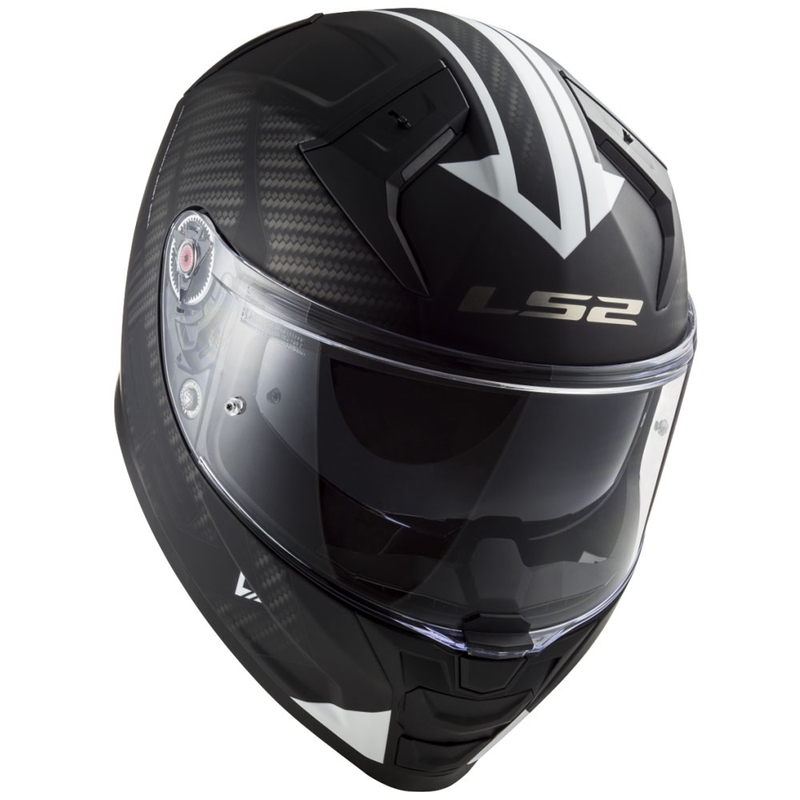 Κράνος μοτοσικλέτας full-face LS2 FF811 Vector II Splitter λευκό-μαύρο