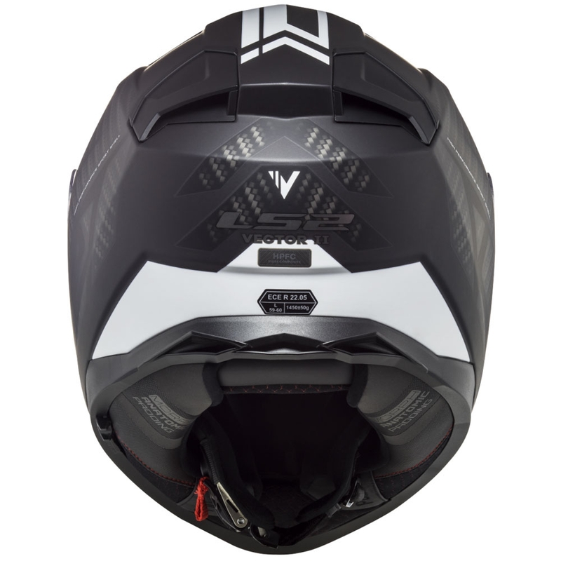 Κράνος μοτοσικλέτας full-face LS2 FF811 Vector II Splitter λευκό-μαύρο