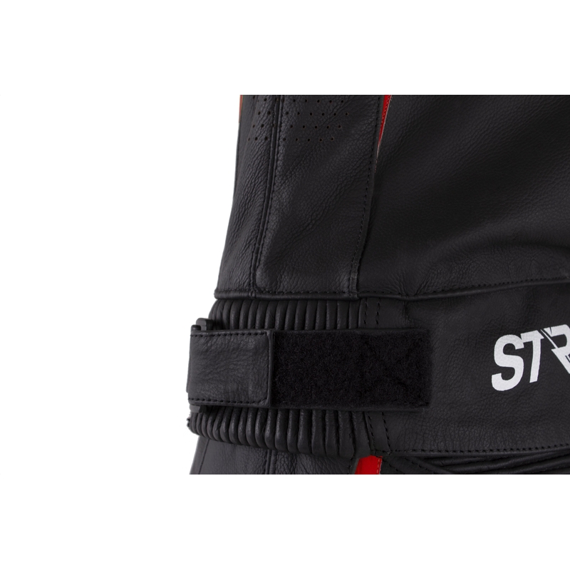 Δερμάτινη φόρμα μοτοσικλέτας Street Racer Fast Track 2.1 μαύρο-κόκκινο
