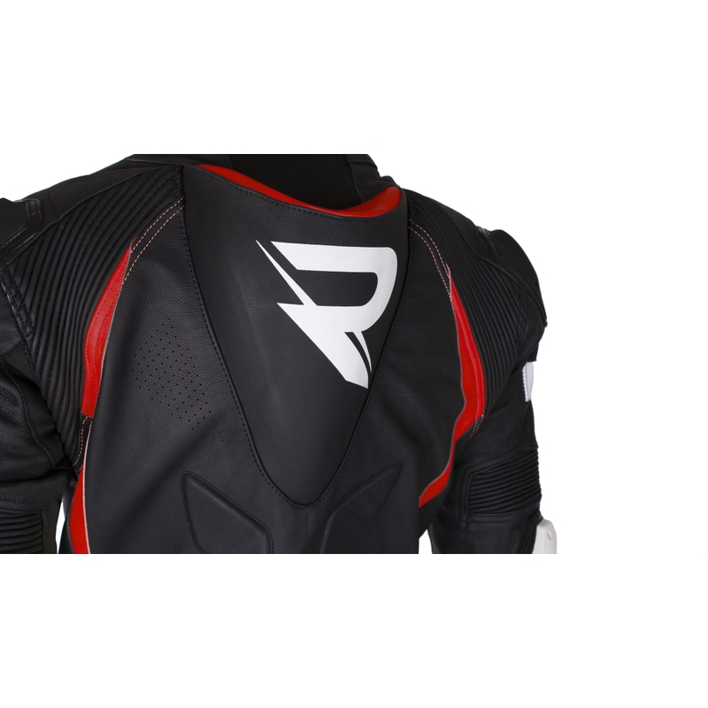 Δερμάτινη φόρμα μοτοσικλέτας Street Racer Fast Track 2.1 μαύρο-κόκκινο
