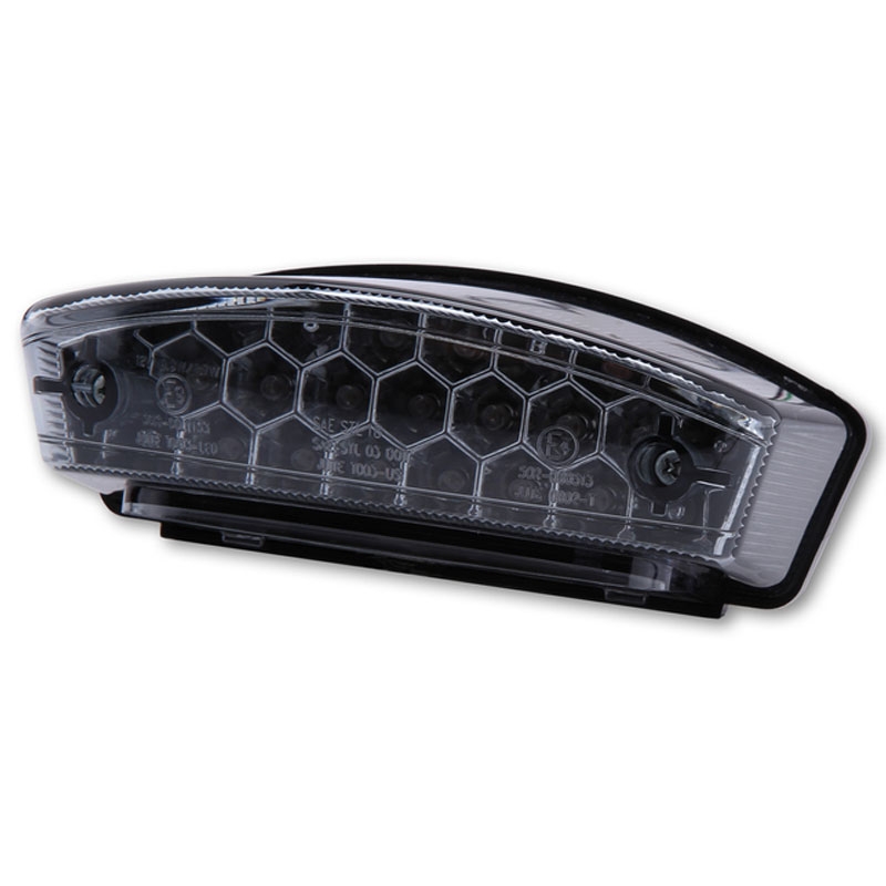 Πίσω φως μοτοσικλέτας Highsider Smart Monster LED, φιμέ