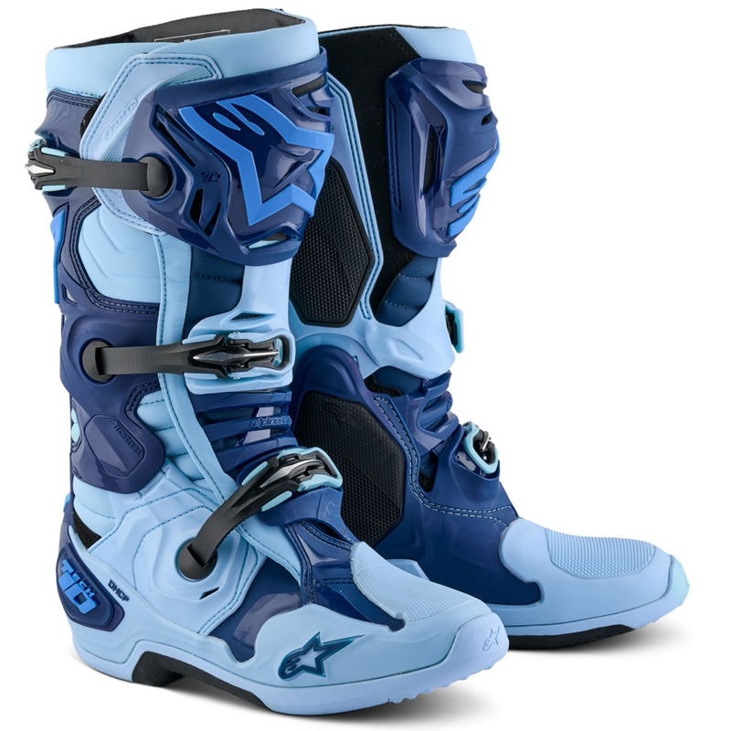 Μπότες Μοτοσικλέτας Alpinestars Tech 10 Limited Edition Steelers Μπλε-Ανοιχτό Μπλε