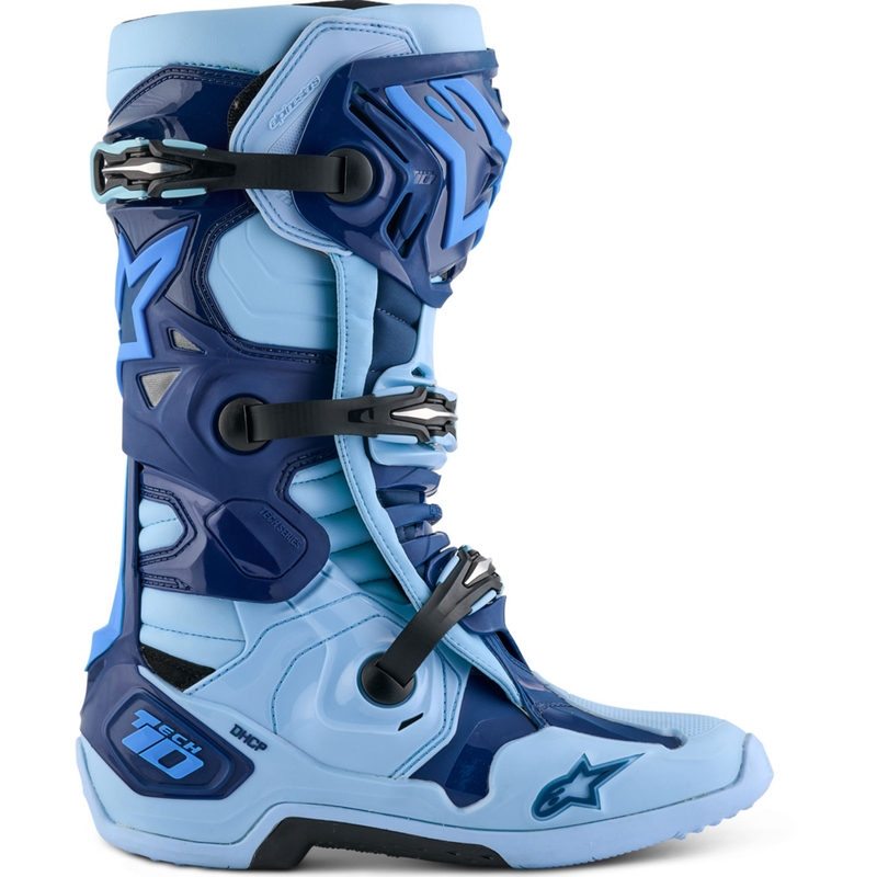 Μπότες Μοτοσικλέτας Alpinestars Tech 10 Limited Edition Steelers Μπλε-Ανοιχτό Μπλε
