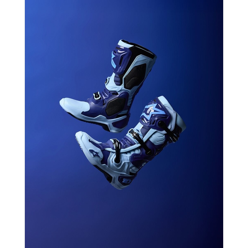 Μπότες Μοτοσικλέτας Alpinestars Tech 10 Limited Edition Steelers Μπλε-Ανοιχτό Μπλε