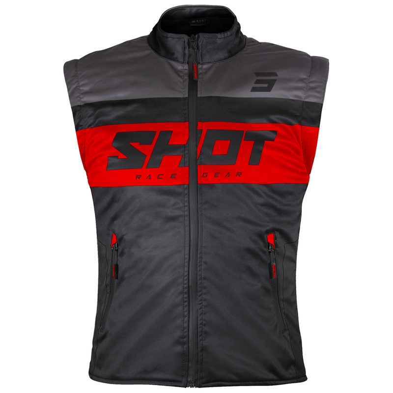 Γιλέκο μοτοσικλέτας Shot Bodywarmer Lite μαύρο-κόκκινο
