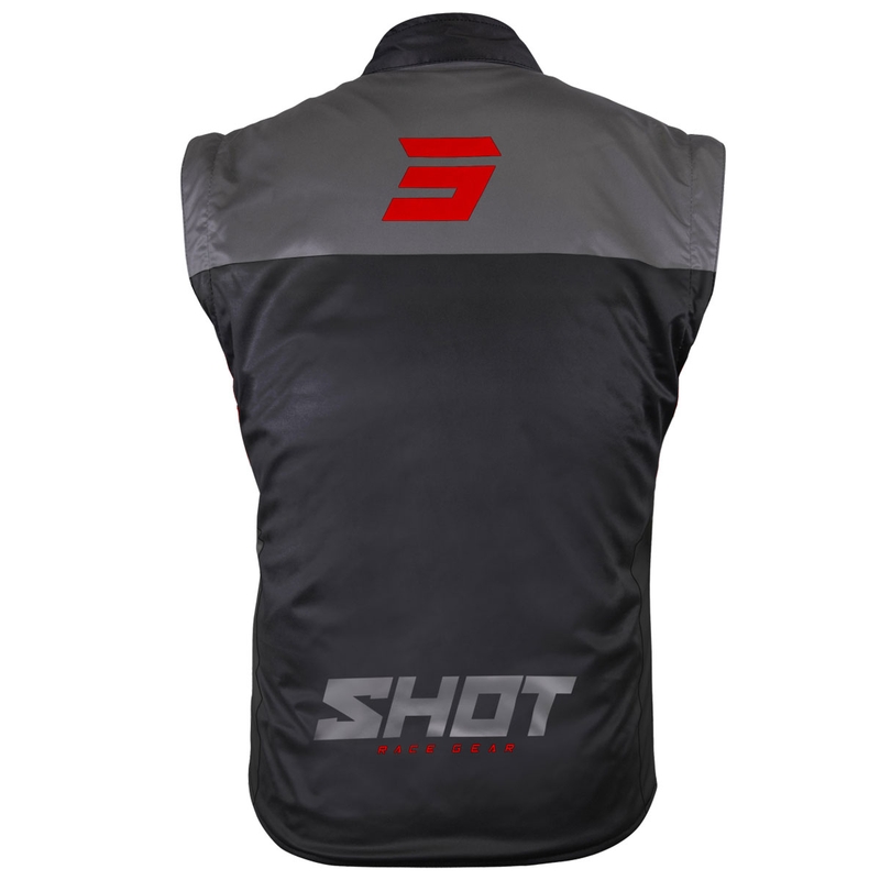 Γιλέκο μοτοσικλέτας Shot Bodywarmer Lite μαύρο-κόκκινο