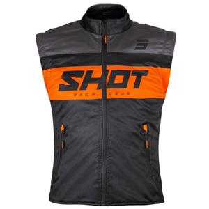 Γιλέκο μοτοσυκλέτας Shot Bodywarmer Lite μαύρο-πορτοκαλί
