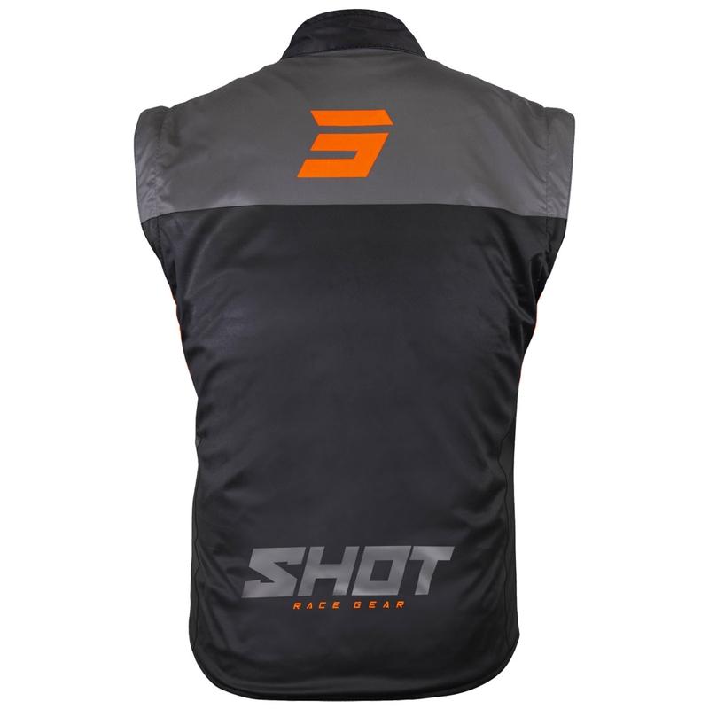 Γιλέκο μοτοσυκλέτας Shot Bodywarmer Lite μαύρο-πορτοκαλί