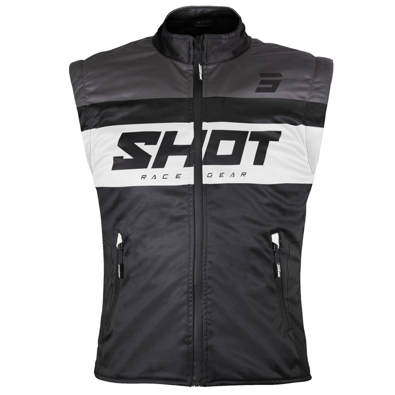 Γιλέκο μοτοσικλέτας Shot Bodywarmer Lite μαύρο-άσπρο