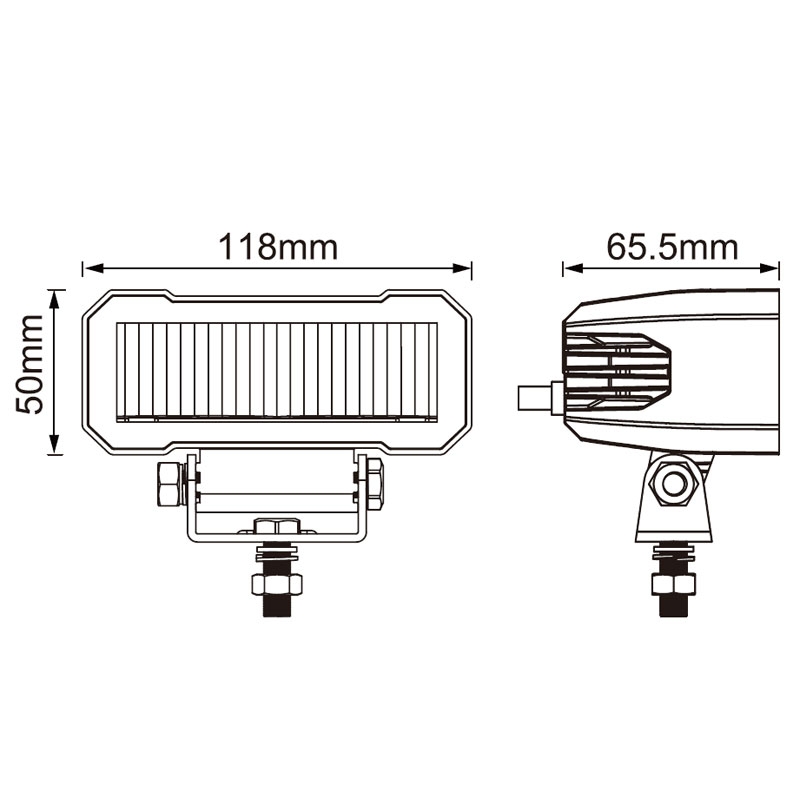 Φως LED SHARK 4,6" 20W μαύρο