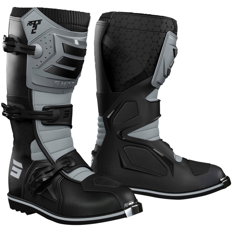 Boty na motorku Shot Race 2 černo-šedé