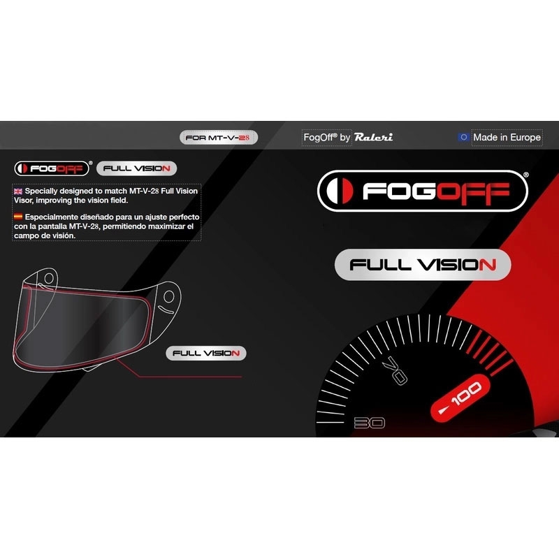 Αντιθαμβωτική μεμβράνη FOGOFF FOG010 για MT-V-28 plexi