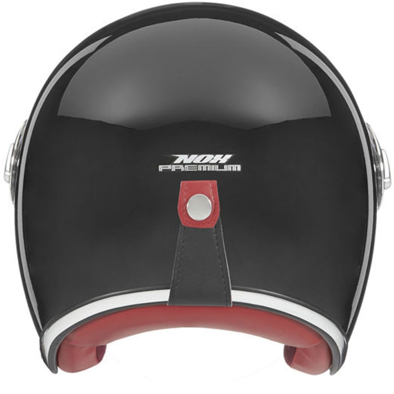 Κράνος μοτοσικλέτας NOX PREMIUM Heritage ανοιχτού προσώπου, μαύρο
