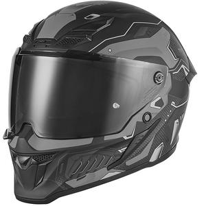 Κράνος μοτοσικλέτας NOX Exclusive Goliath Berserk Full Face σε ματ μαύρο-τιτάνιο