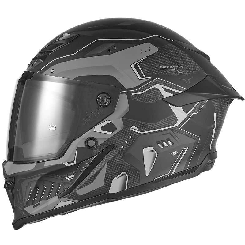 Κράνος μοτοσικλέτας NOX Exclusive Goliath Berserk Full Face σε ματ μαύρο-τιτάνιο