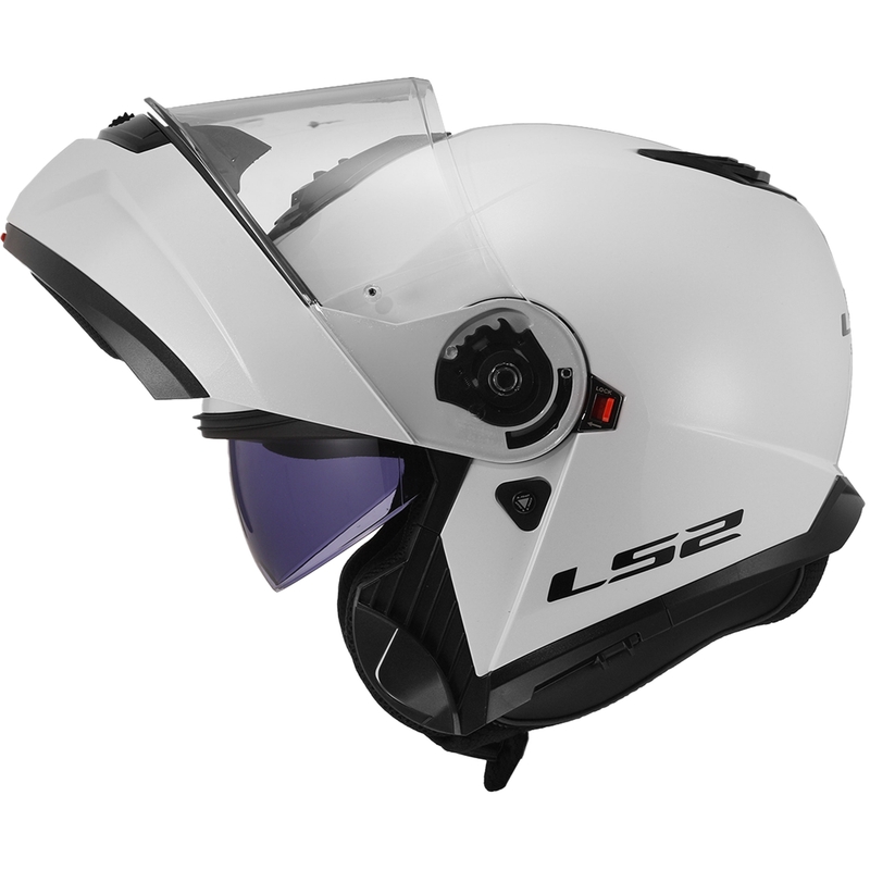 Αναδιπλούμενο κράνος LS2 FF908 Strobe II λευκό γυαλιστερό