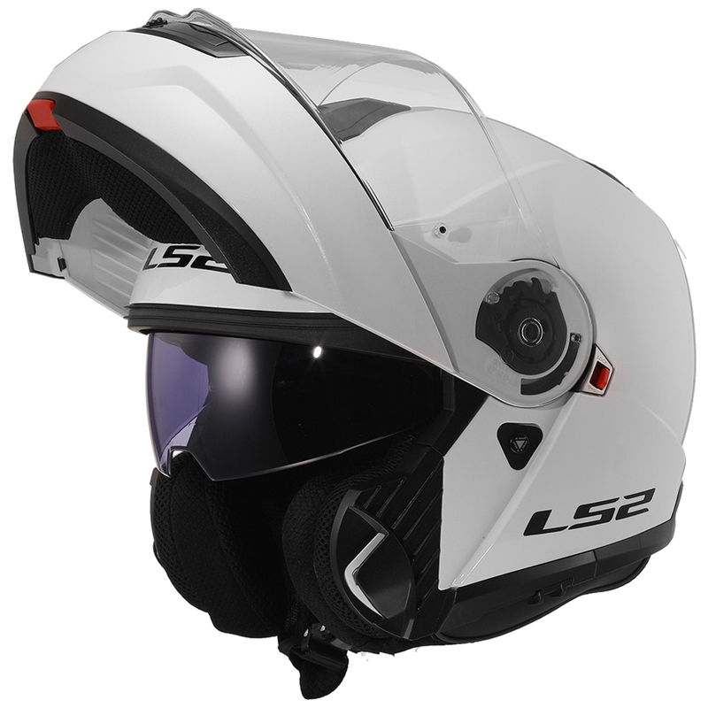 Αναδιπλούμενο κράνος LS2 FF908 Strobe II λευκό γυαλιστερό