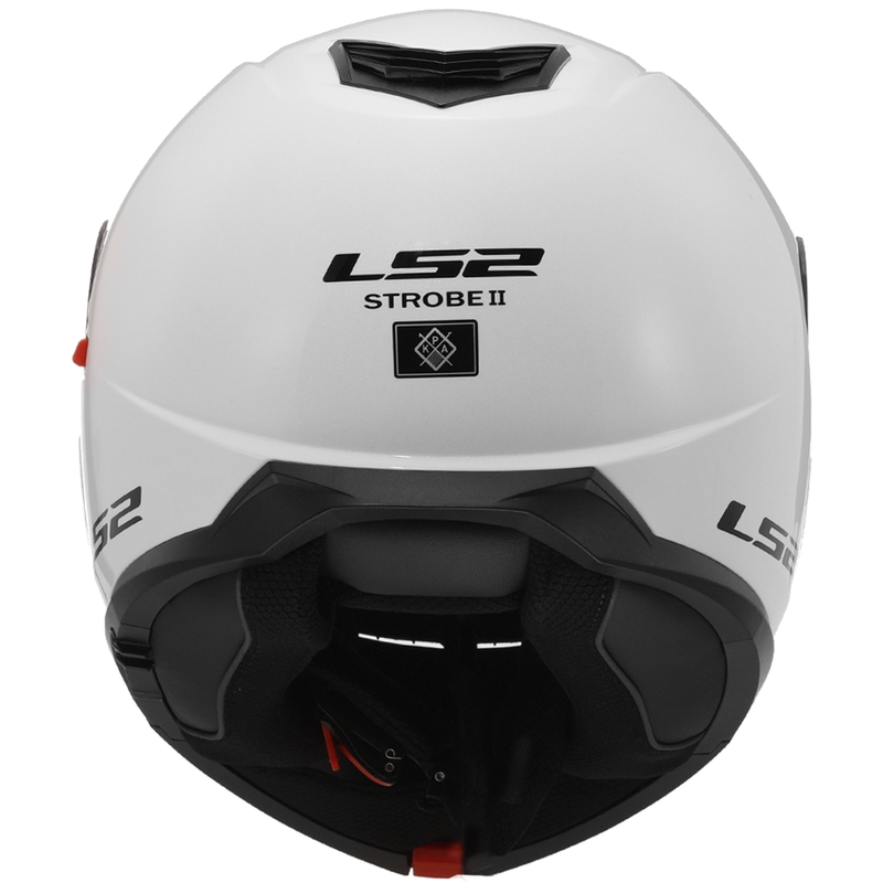 Αναδιπλούμενο κράνος LS2 FF908 Strobe II λευκό γυαλιστερό