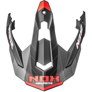 Ζελατίνα για κράνη μοτοσικλέτας NOX N312 Vapor ματ μαύρο-κόκκινο