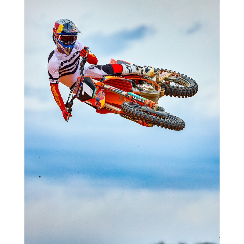 Φανέλα motocross Alpinestars Techstar περιορισμένης έκδοσης, σκούρο μαύρο-άσπρο-φλουορ κόκκινο-πορτοκαλί