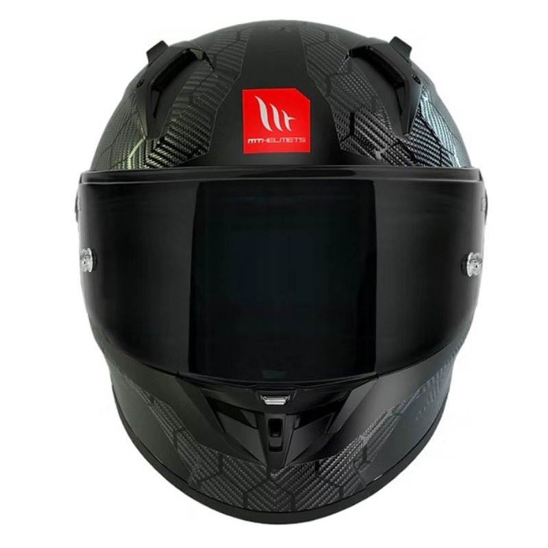 Κράνος μοτοσικλέτας full face MT KRE+ Carbon Solid A11 γυαλιστερό μαύρο