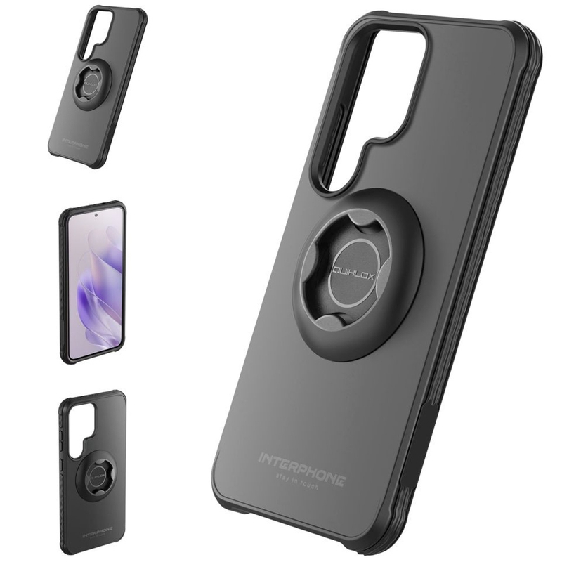 Προστατευτικό κάλυμμα Interphone QUIKLOX Tetraforce για Samsung Galaxy S25 Ultra μαύρο
