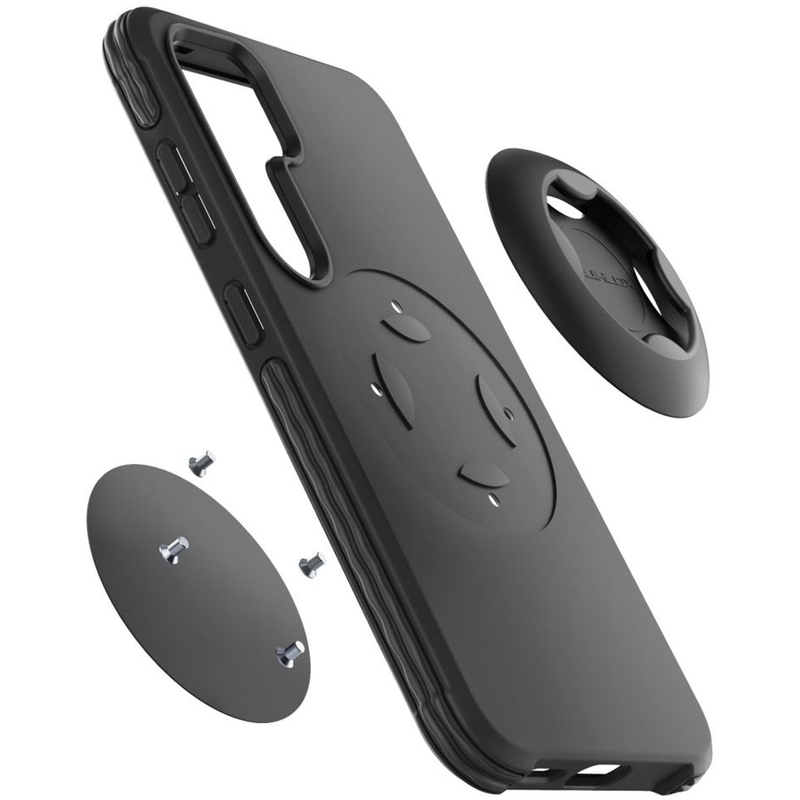 Προστατευτικό κάλυμμα Interphone QUIKLOX Tetraforce για Samsung Galaxy S25 Plus μαύρο