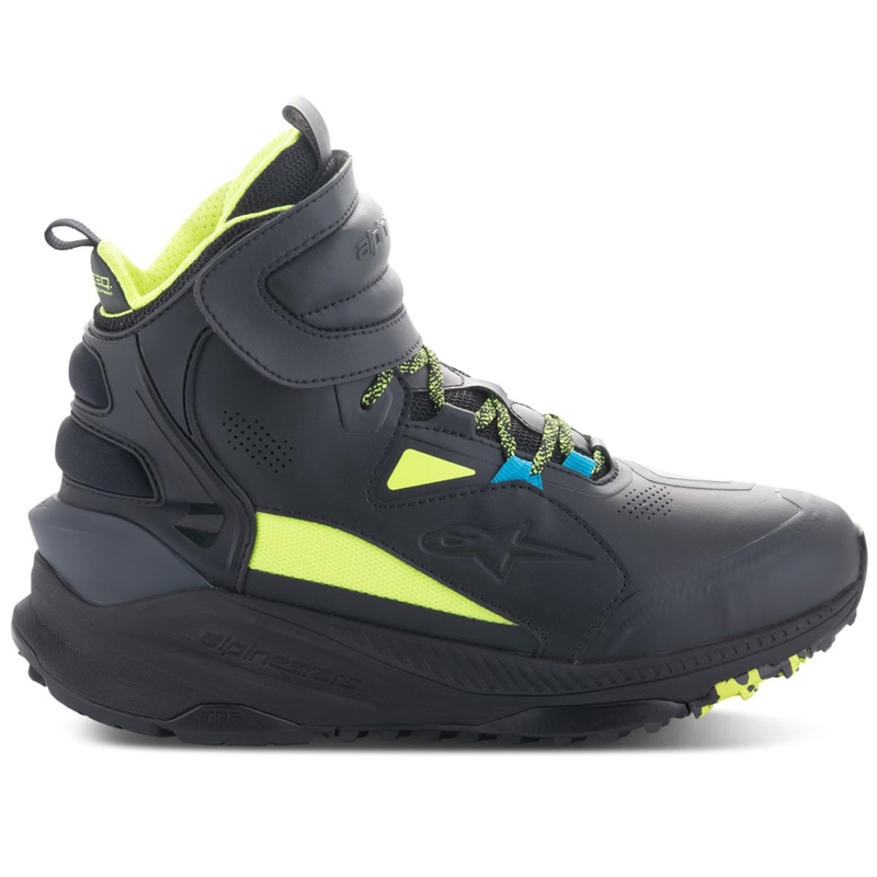 Μπότες μοτοσικλέτας Alpinestars Speedstreet μαύρο-λάιμ-μπλε