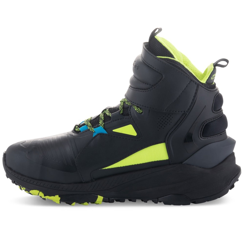 Μπότες μοτοσικλέτας Alpinestars Speedstreet μαύρο-λάιμ-μπλε