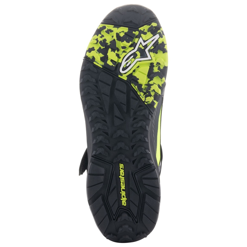 Μπότες μοτοσικλέτας Alpinestars Speedstreet μαύρο-λάιμ-μπλε
