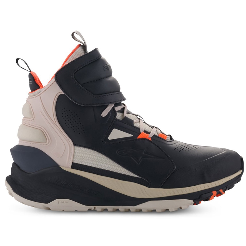 Μπότες μοτοσικλέτας Alpinestars Speedstreet μαύρο-αμυγδάλου-πορτοκαλί