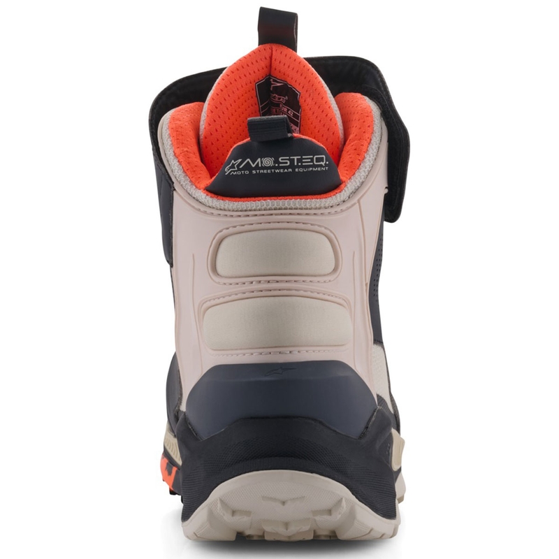 Μπότες μοτοσικλέτας Alpinestars Speedstreet μαύρο-αμυγδάλου-πορτοκαλί