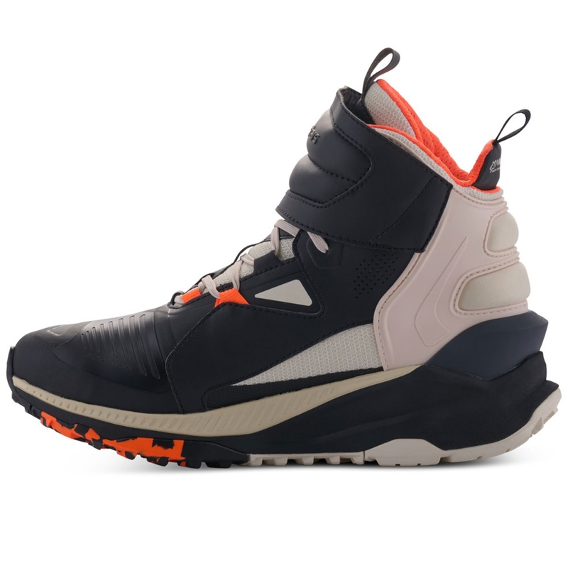 Μπότες μοτοσικλέτας Alpinestars Speedstreet μαύρο-αμυγδάλου-πορτοκαλί