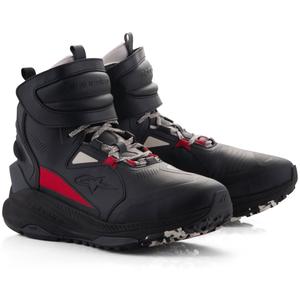 Μπότες μοτοσικλέτας Alpinestars Speedstreet μαύρο-μπεζ-κόκκινο