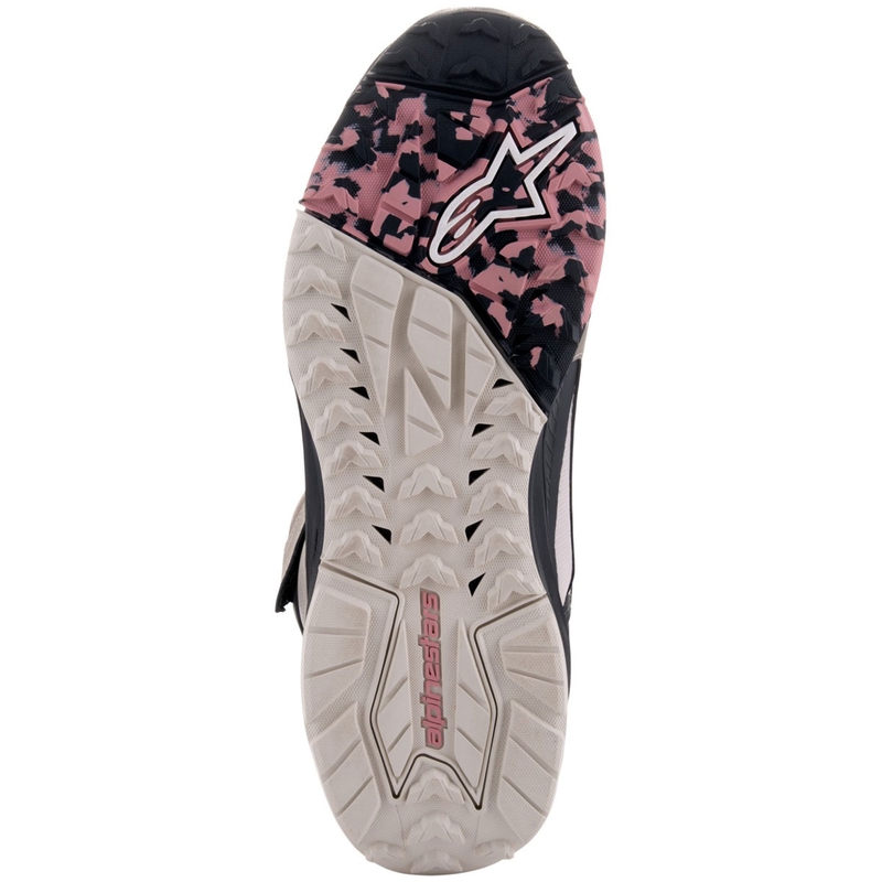 Μπότες μοτοσικλέτας Alpinestars Speedstreet μπεζ-κοραλί-μαύρο-μπλε