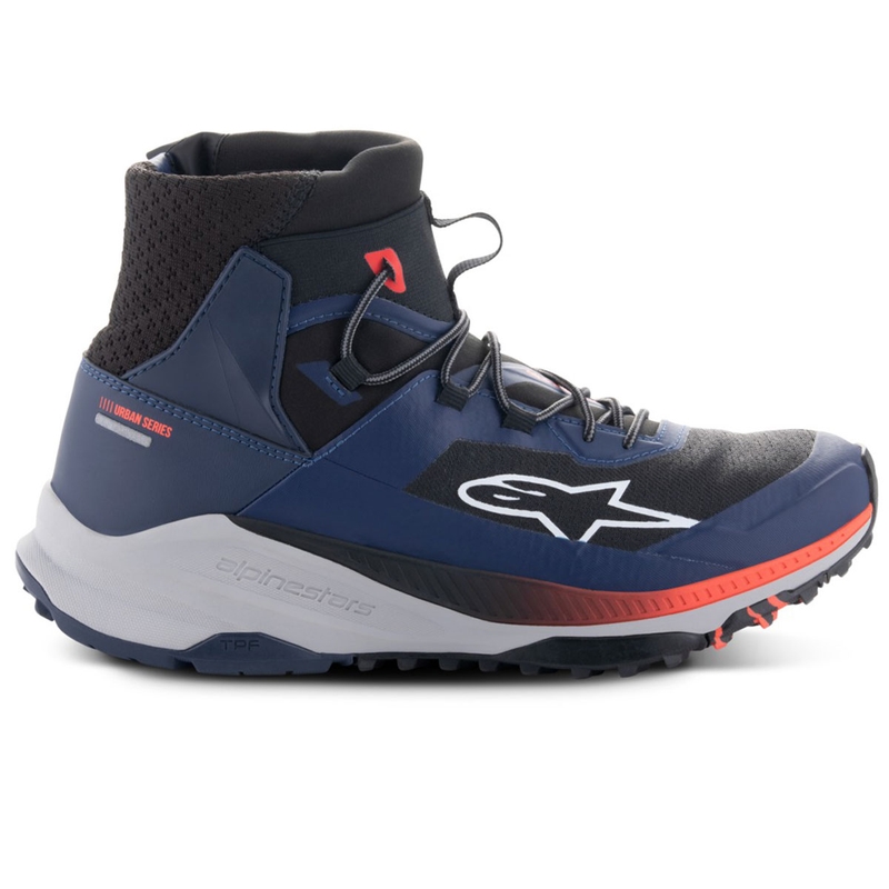 Μπότες μοτοσικλέτας Alpinestars Speedforce XR μπλε-μαύρο-φλουορ κόκκινο-γκρι