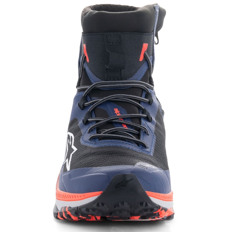 Μπότες μοτοσικλέτας Alpinestars Speedforce XR μπλε-μαύρο-φλουορ κόκκινο-γκρι