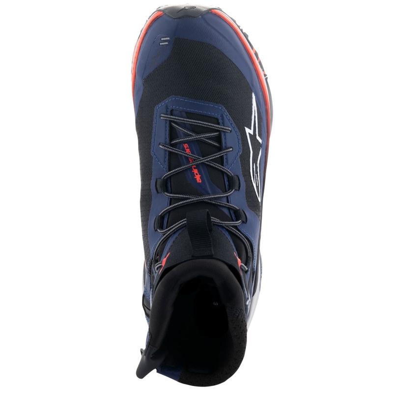 Μπότες μοτοσικλέτας Alpinestars Speedforce XR μπλε-μαύρο-φλουορ κόκκινο-γκρι