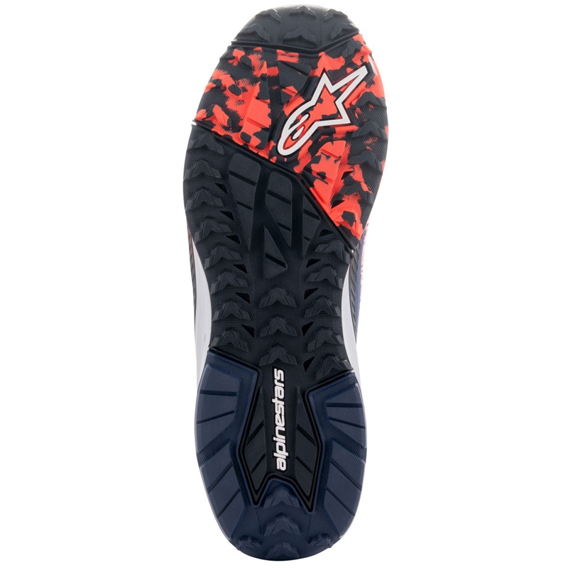 Μπότες μοτοσικλέτας Alpinestars Speedforce XR μπλε-μαύρο-φλουορ κόκκινο-γκρι
