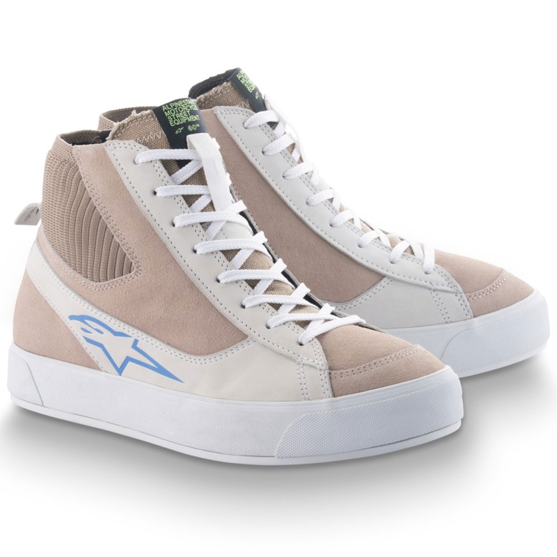 Γυναικείες Μπότες Μοτοσικλέτας Alpinestars Stella Stated Podium Λευκό-Ανοιχτό Γκρι