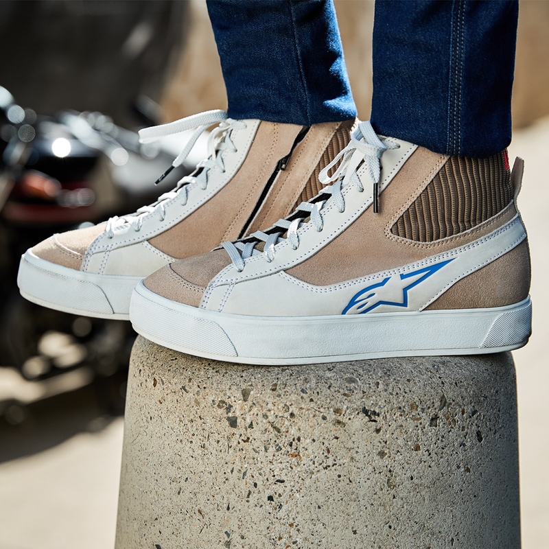 Γυναικείες Μπότες Μοτοσικλέτας Alpinestars Stella Stated Podium Λευκό-Ανοιχτό Γκρι
