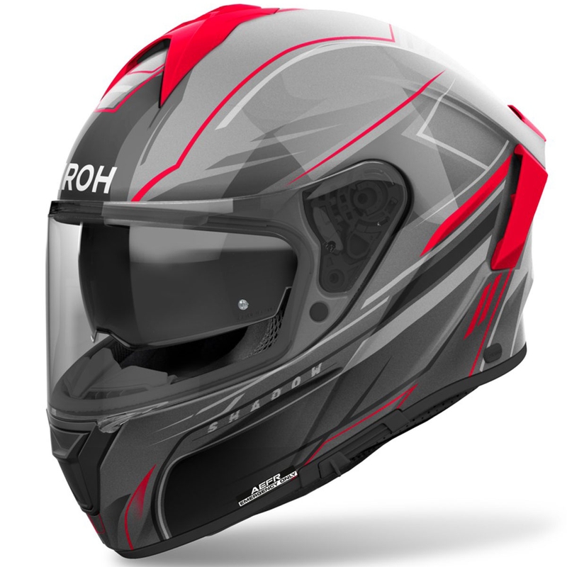 Κράνος μοτοσικλέτας Airoh SPARK 2 Shadow full face, γυαλιστερό κόκκινο