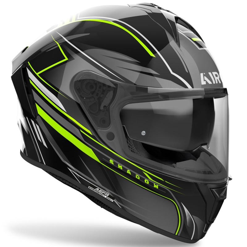 Κράνος μοτοσικλέτας Airoh SPARK 2 Shadow full face, γυαλιστερό κίτρινο