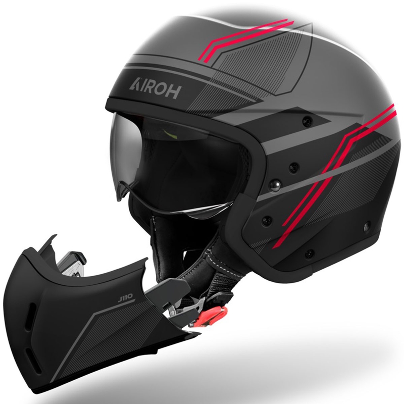Κράνος μοτοσικλέτας Airoh J110 Slim ματ κόκκινο